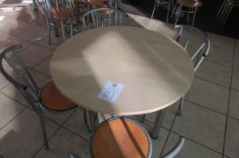 Cafe table and 4 matching chairs