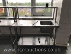 Stainless Steel Counter with Shelf