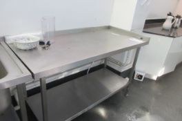 Stainless steel table