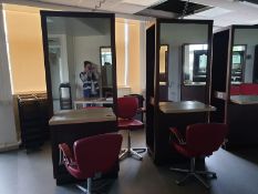 Double Sided Hair and Beauty Stations x2