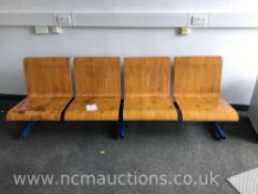 4x Fixed Wooden Chairs