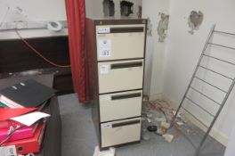 Four drawer steel filing cabinet