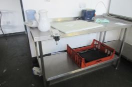 Stainless steel table