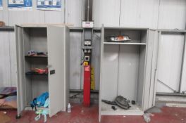 Two steel cupboards