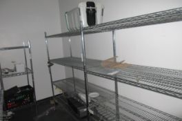 Five bays of Metal food racking