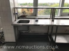 Stainless Steel Counter with shelf