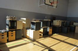 A quantity of assorted office desk drawer units