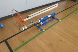 Mercury portable netball basket and column