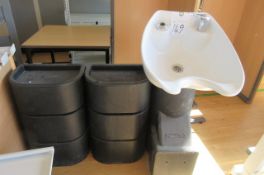 Rem Hair back wash station and sperate sink