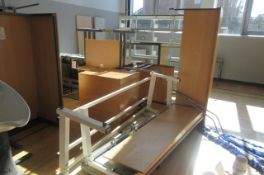 A quantity of assorted desks and office furniture