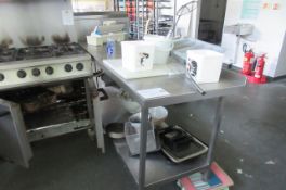 Stainless steel table
