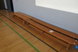Four gym benches