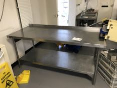 Bartlett Stainless Steel Counter with Shelving Below
