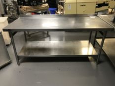Bartlett Stainless Steel Counter with Shelving Below