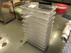 10x Clear Plastic Containers with Lids