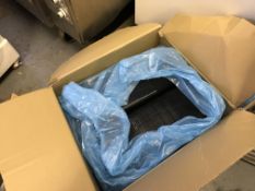 Box of Black Plastic Food Containers