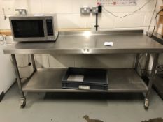 Stainless Steel Counter with Wheels