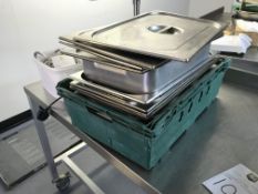 Stainless Steel Gastronomes, Stainless Steel Baking Trays and Lids