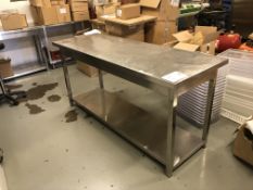 Stainless Steel Counter with Shelf Below