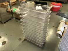 10x Clear Plastic Containers with Lids