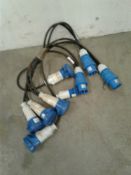 Various 230v extension leads 16amp to 32amp converter