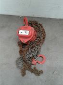 tiger 1 ton chain hoist single point
