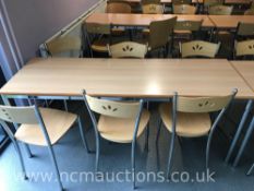 Wooden Table and 6x Chairs
