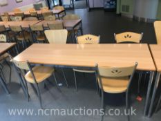 Wooden Table and 5x Chairs