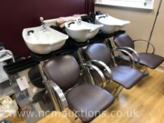 Triple Hair Washing Station