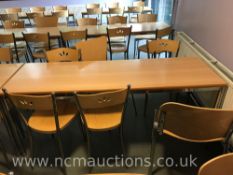 Wooden Table and 6x Chairs