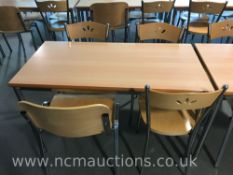Wooden Table and 4x Chairs