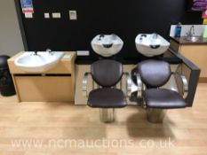 Triple Hair Wash Station