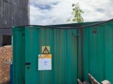 Empreezy - Bunded steel container unit, with lifting eyes and grated floor. Size: 3x2.4x2.32m