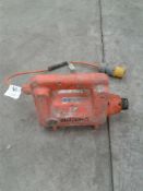 Electric concrete poker unit