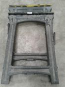 Pair of plastic trestles