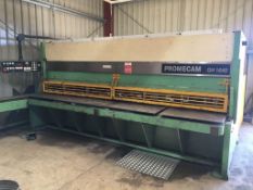 Promecam GH 1640 Guillotine Variable Rake