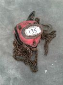 Chain hoist single point