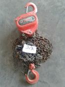 Tiger 2 ton chain hoist single point