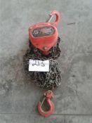 Tiger chain hoist 1-ton bags single point