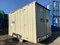 Groundhog GP360 Anti Vandal Steel Towable Welfare Unit Complete With Generator