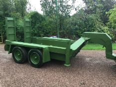 5ft6 10ft6 Inside Plant Low Loader Trailer With Ramp