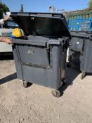 Towable Wheelie Bin with drop down front