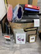 New and used Office Files, picture frames and clipboards
