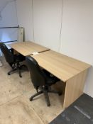 2 x Office Desks and chairs