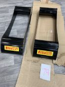 2 Pirelli alloy stands