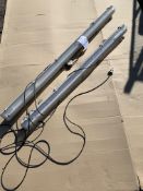 Flourescent single tube hangling lights x 2 (6' x 1' and 5' x 1')