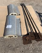 Roller shutter doors with frames x 2