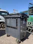 Towable Wheelie Bin with drop down front