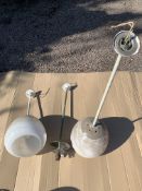 Glass industrial warehouse centre lights