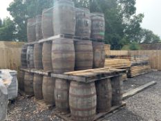6 X OAK USED WHISKEY BARRELS